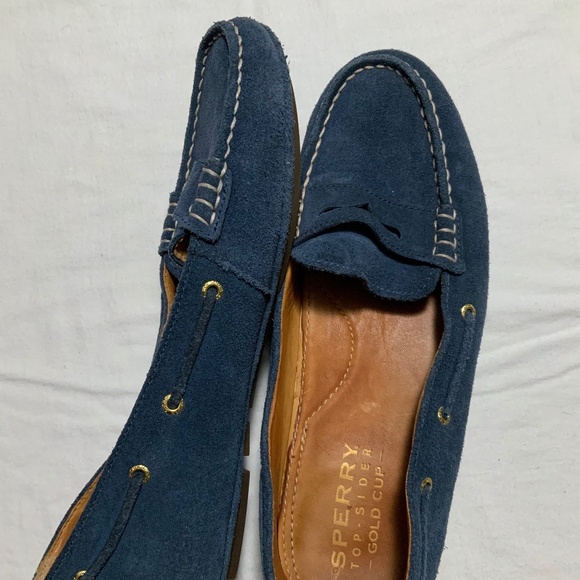 Sperry Suede Top-Sider Gold Cup Penny Driver Loafer - Picture 4 of 5